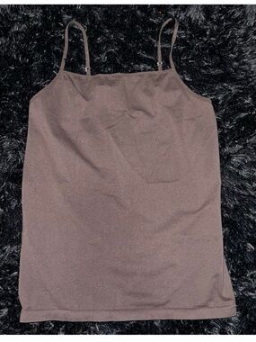 Daisy Fuentes Brown Spaghetti Strap Camisole